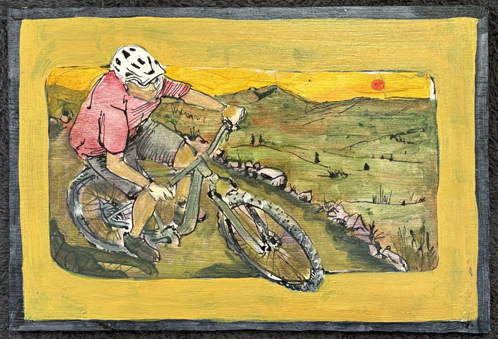 Power Tam — acrylic on wood
